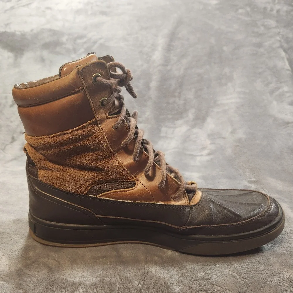Polo Ralph Lauren Boots Mens 10 Brown Leather Duck Boots Lansing